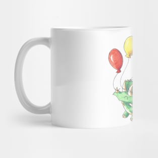 Three Horns, Four Balloons Mug